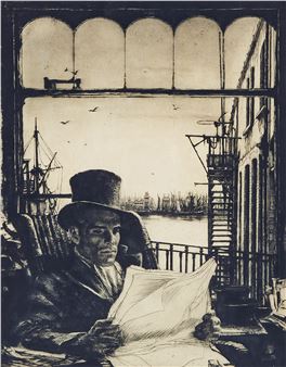 ”Mr Simmons” (Tidningsläsaren) - Axel Fridell