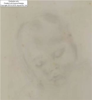 Sketch of a sleeping child;  - Irene Wyatt