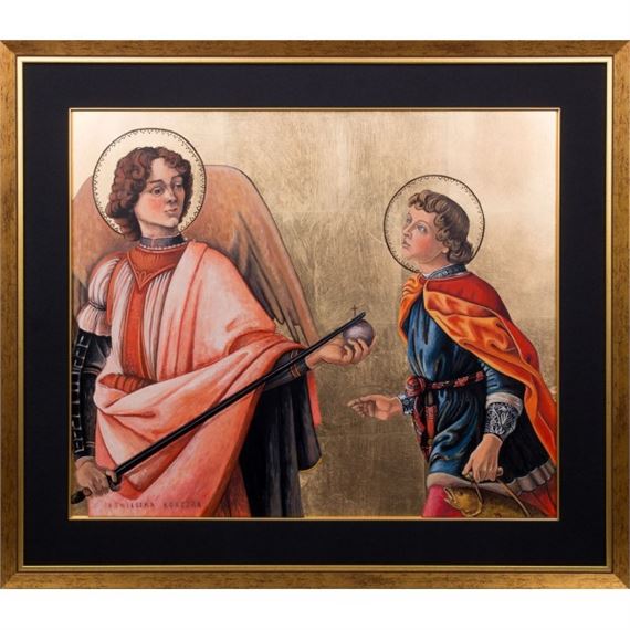 Archanioł Michał i Tobiasz by Agnieszka Korczak-Ostrowska, 2023