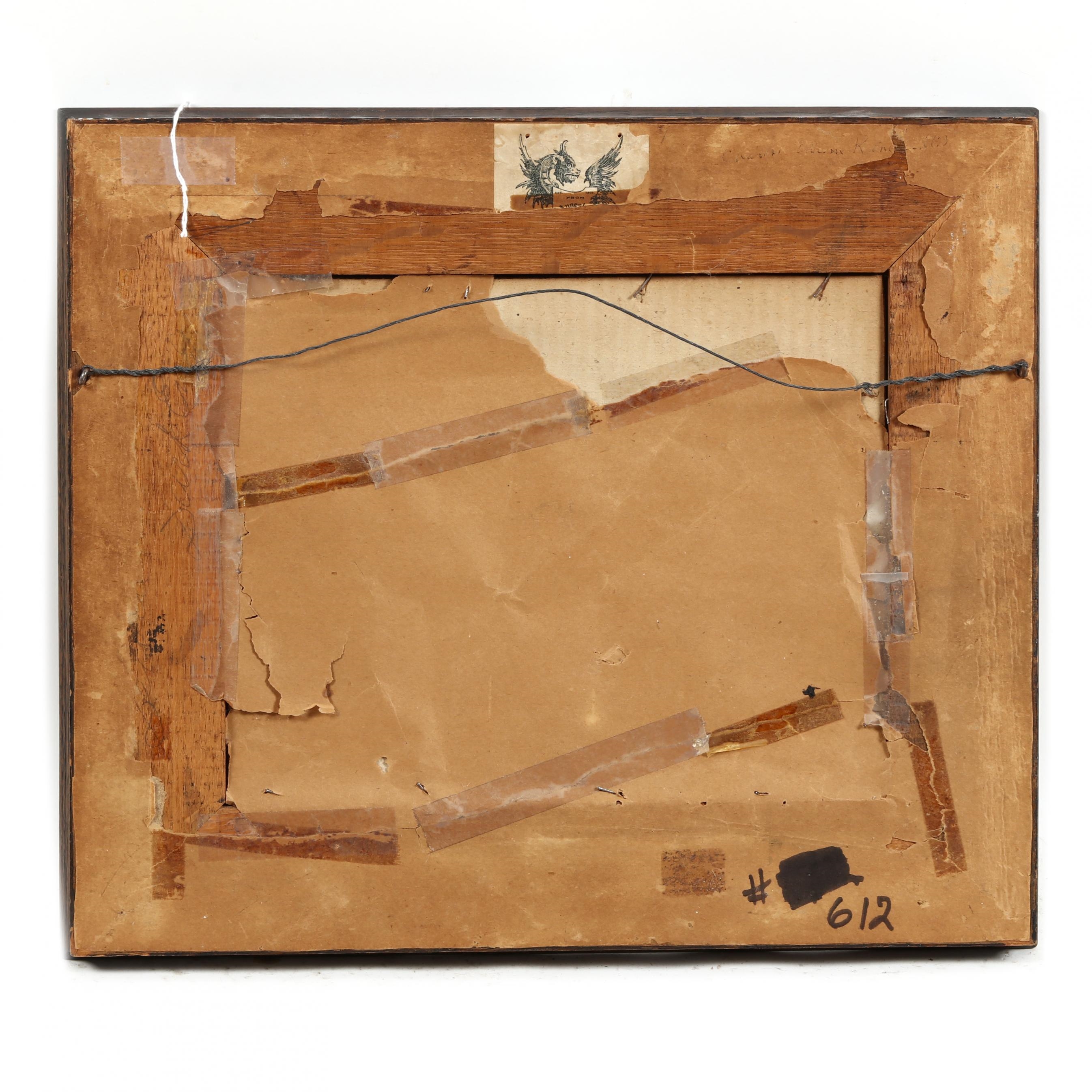 Artwork by Charles Edwin Kinkead, Sunset Lake Scene, Made of Oil on canvas board