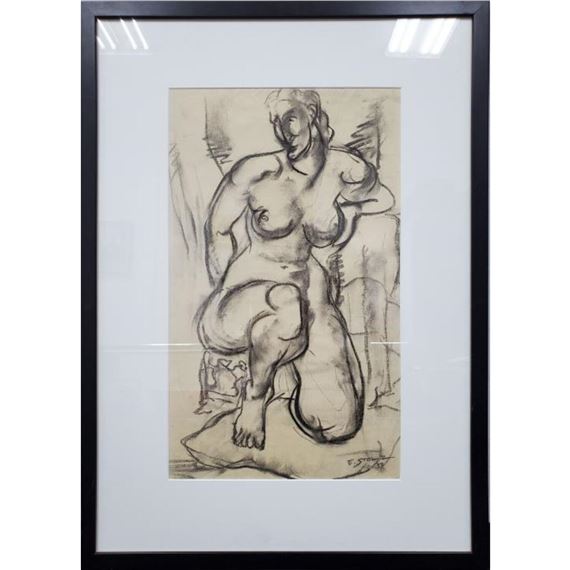 Seated Nude by Erwin Stolz, '39