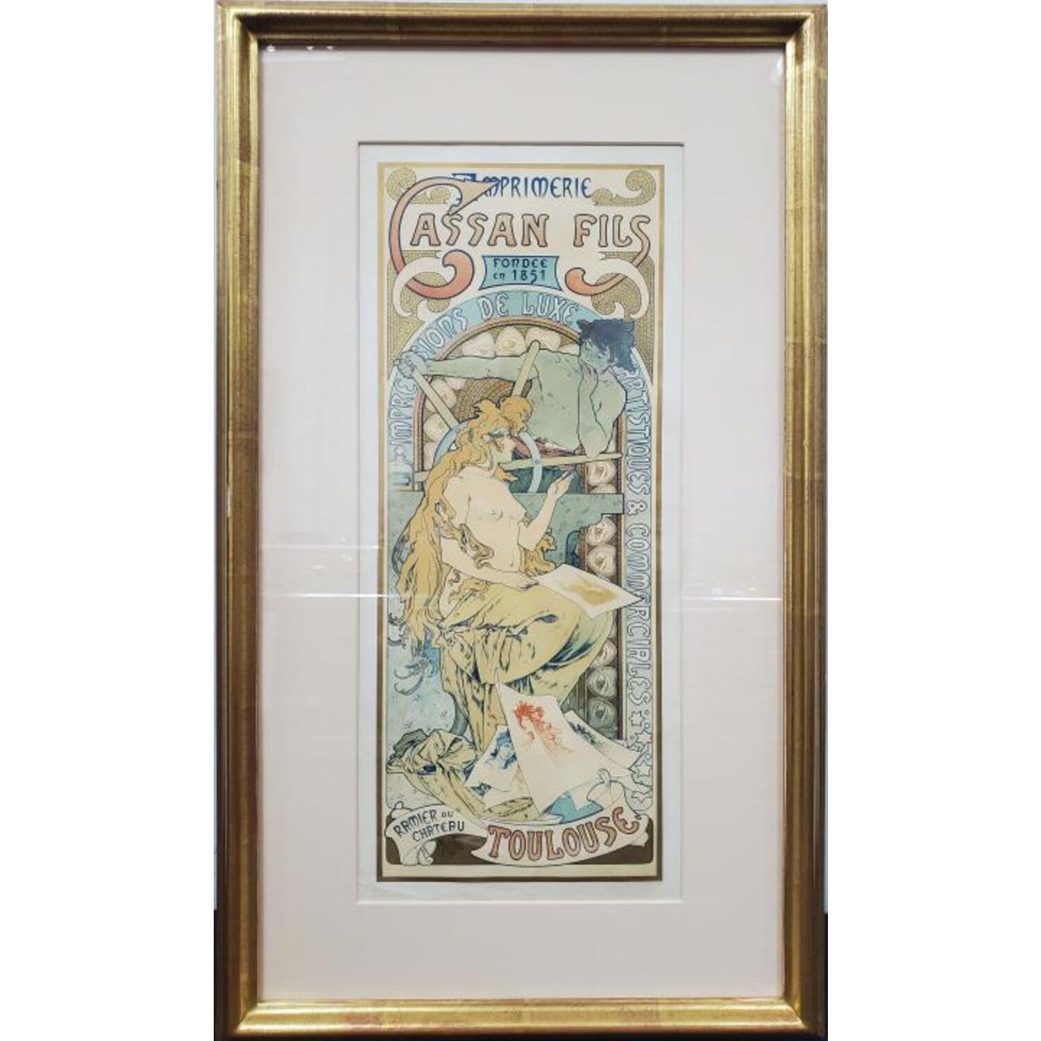 Alphonse Mucha | Original Alphonse Mucha Print (Circa 1900) | MutualArt
