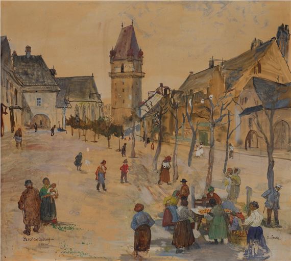 In Perchtoldsdorf by Oskar Laske