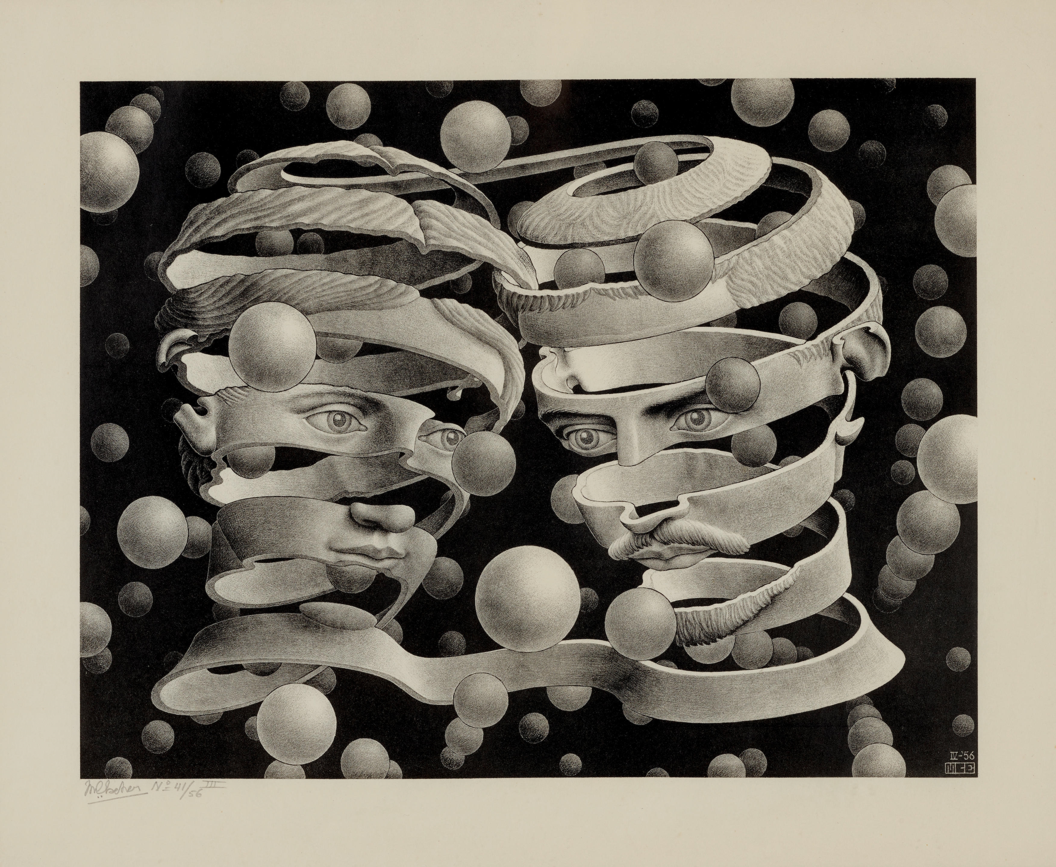 Bond of Union by Maurits Cornelis Escher, 1956