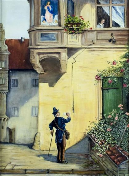 Carl Spitzweg | The Postman | MutualArt