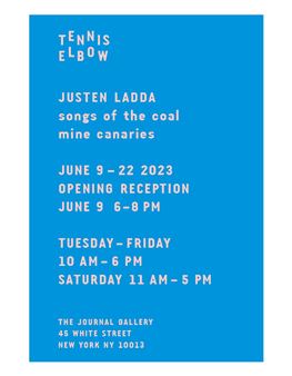 Justen Ladda: Tennis Elbow 119 - The Journal Gallery