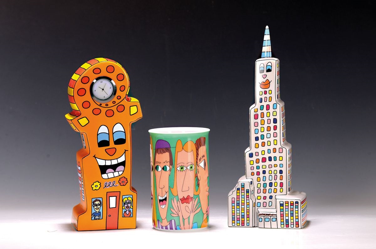 James Rizzi | A Great Time in my City; Highway to the Sky | MutualArt