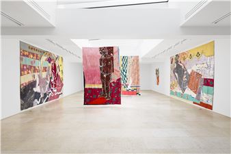 Robert Kushner: The Fabric of Gods and Goddesses: Textile Paintings from the 1980s - Galerie Nathalie Obadia, Paris (Faubourg Saint-Honoré)