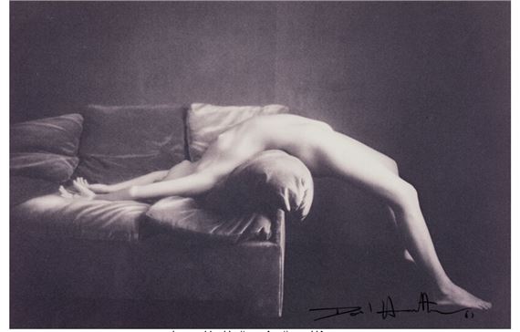 Nude on a Sofa by David Hamilton, 1980