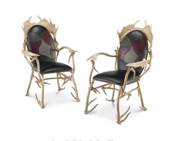 Pair of Antler Chairs by Arthur Court, circa 1970