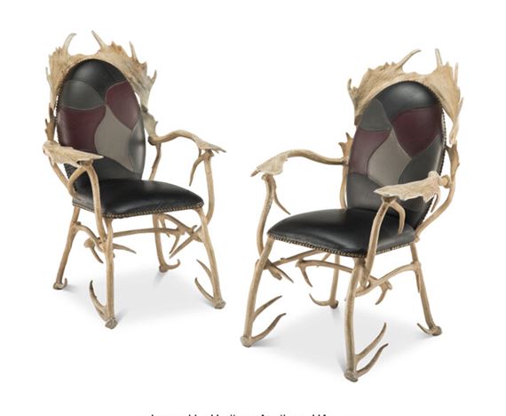 Pair of Antler Chairs, by Arthur Court, circa 1970