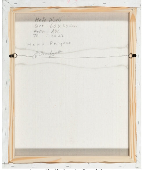 Artwork by Heru Prihono, Hello World, Made of Acrylic on canvas