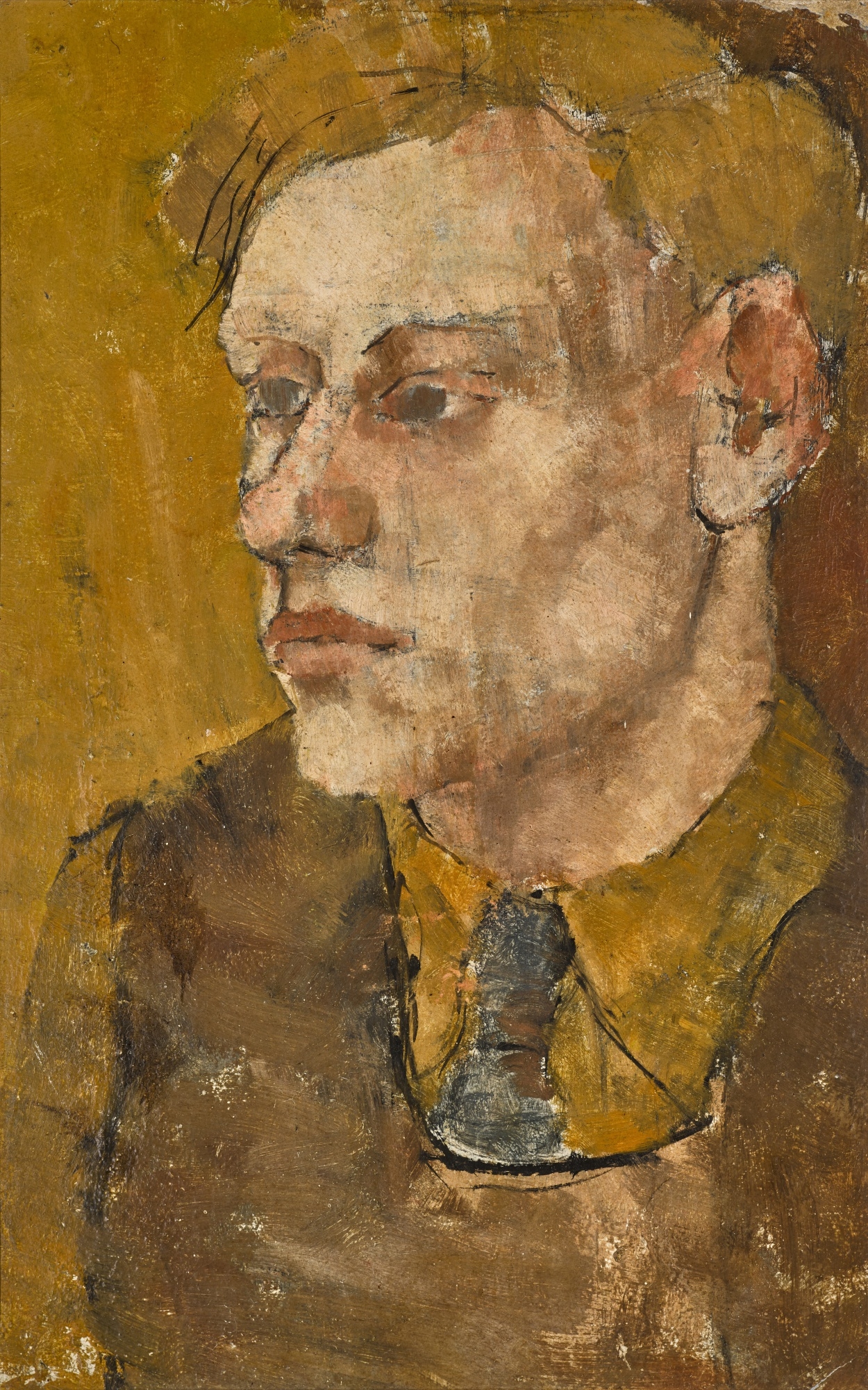 Portrait of Roy Gentry by Euan Uglow, Executed in 1949