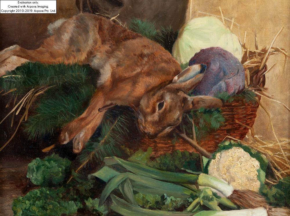Michael Gorstkin Wywiorski | Still life with a rabbit (1903) | MutualArt