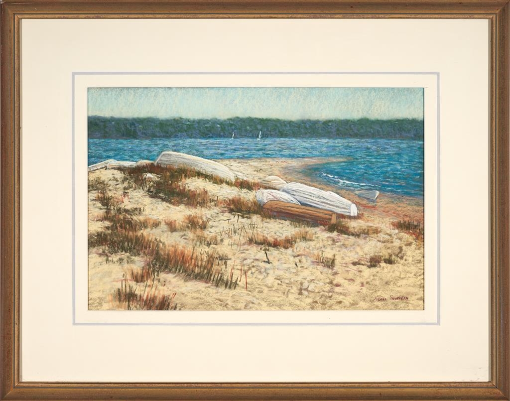 Artwork by Kerri Southern, Beach Scene, Made of pastel