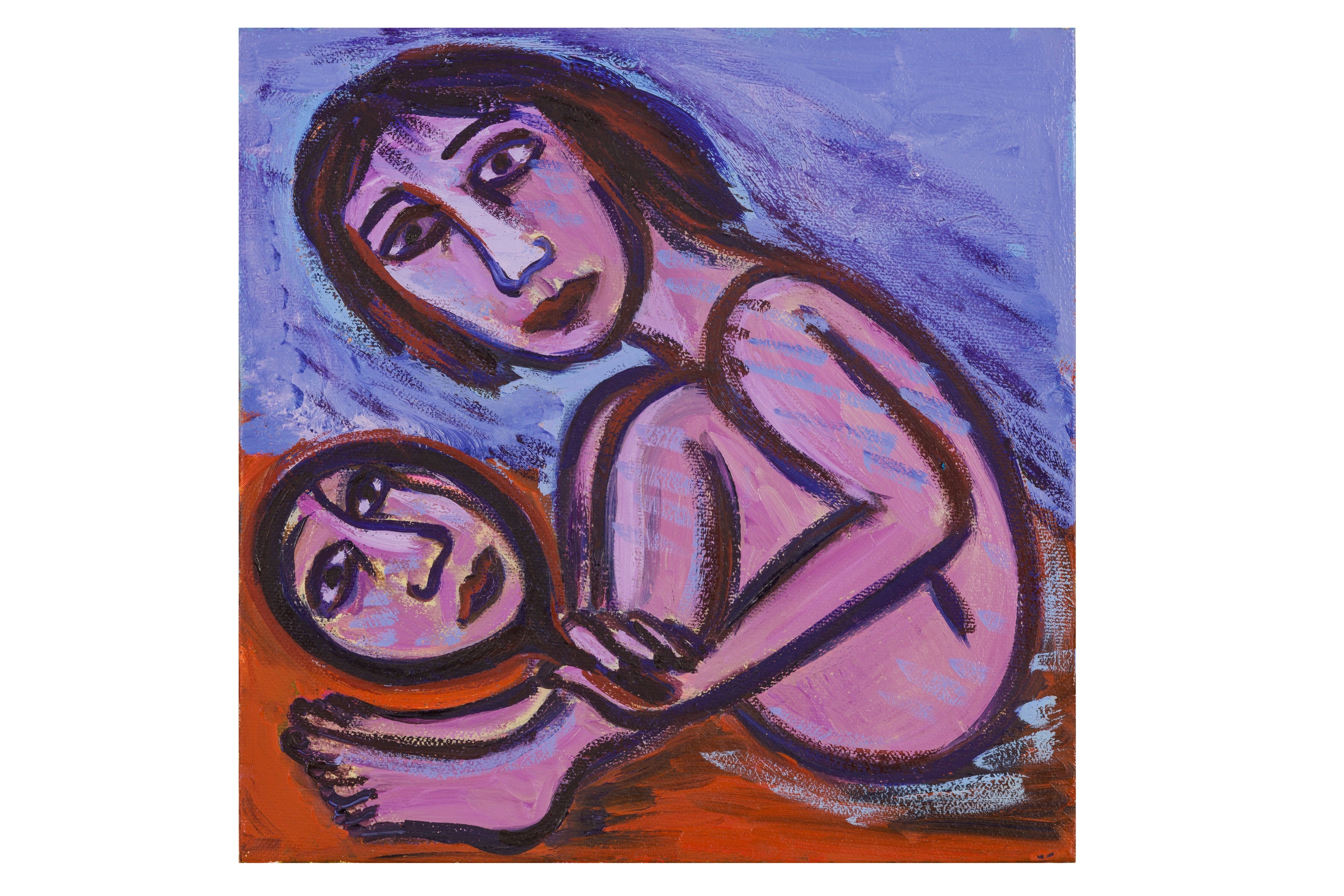 Artwork by Eileen Cooper, Woman with Mirror