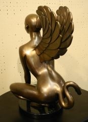 Artwork by Darcy Gould, Sphinx, Made of Bronze, Marble