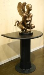Artwork by Darcy Gould, Sphinx, Made of Bronze, Marble