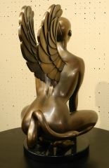 Artwork by Darcy Gould, Sphinx, Made of Bronze, Marble