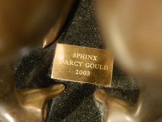 Artwork by Darcy Gould, Sphinx, Made of Bronze, Marble