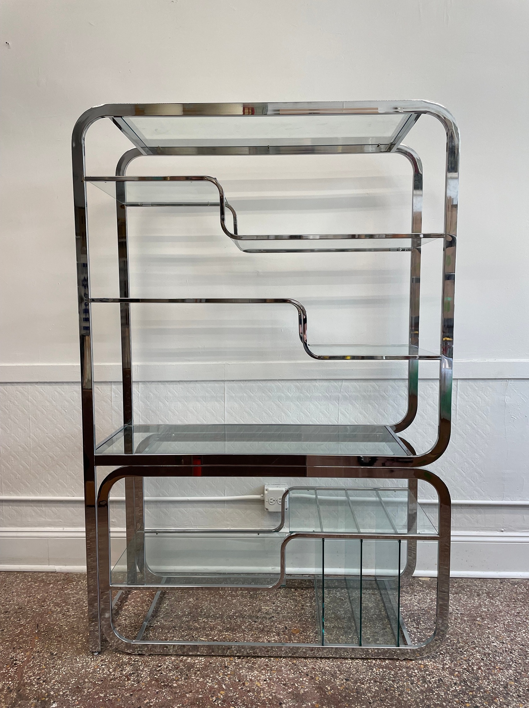 Milo Baughman, Etagere Display Shelf Unit