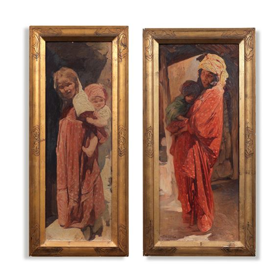 Mother and child by Jules-Pierre van Biesbroeck