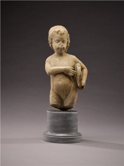 Child with tambourine - Antonio Rizzo