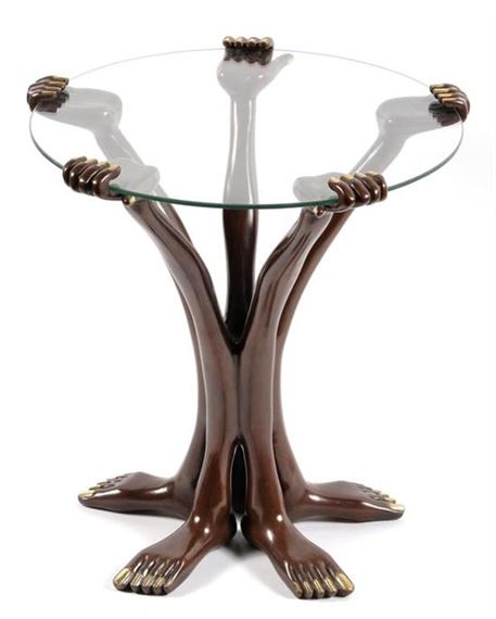 Mesita cinco manos cinco pies by Pedro Friedeberg, 2011