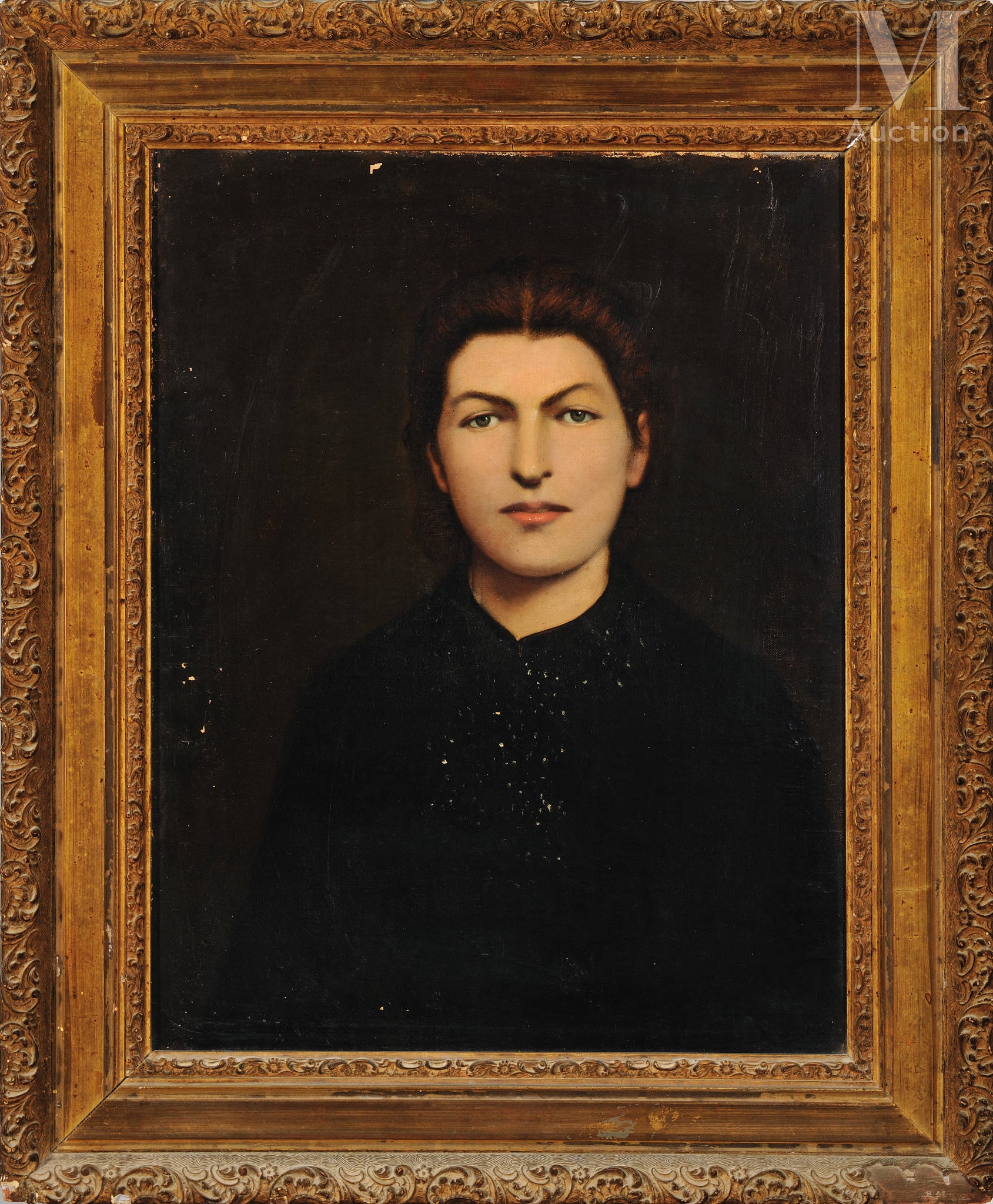 Artwork by Philippe Marien, Portrait of Mrs. Tabet, Made of oil on canvas
