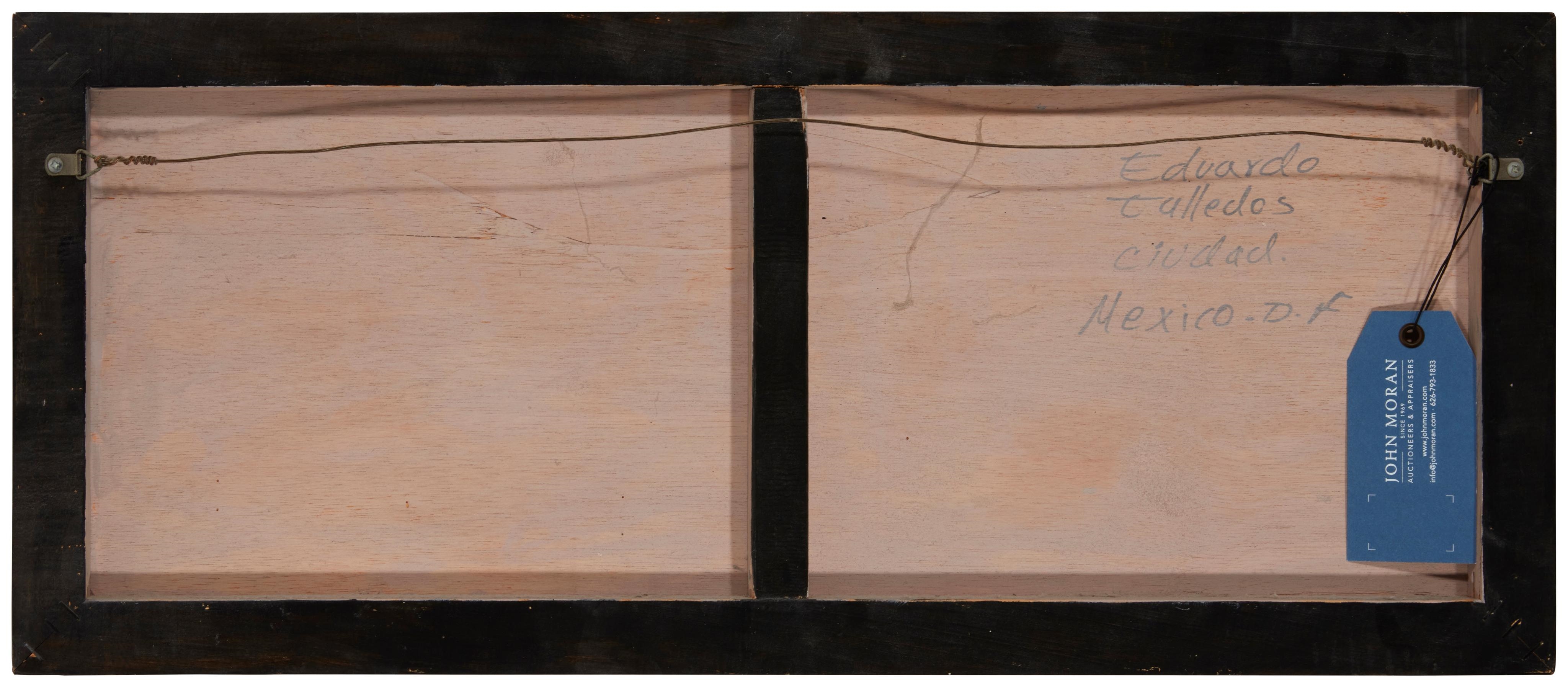 Artwork by Eduardo Talledos, "Ciudad,", Made of Mixed media on wood panel