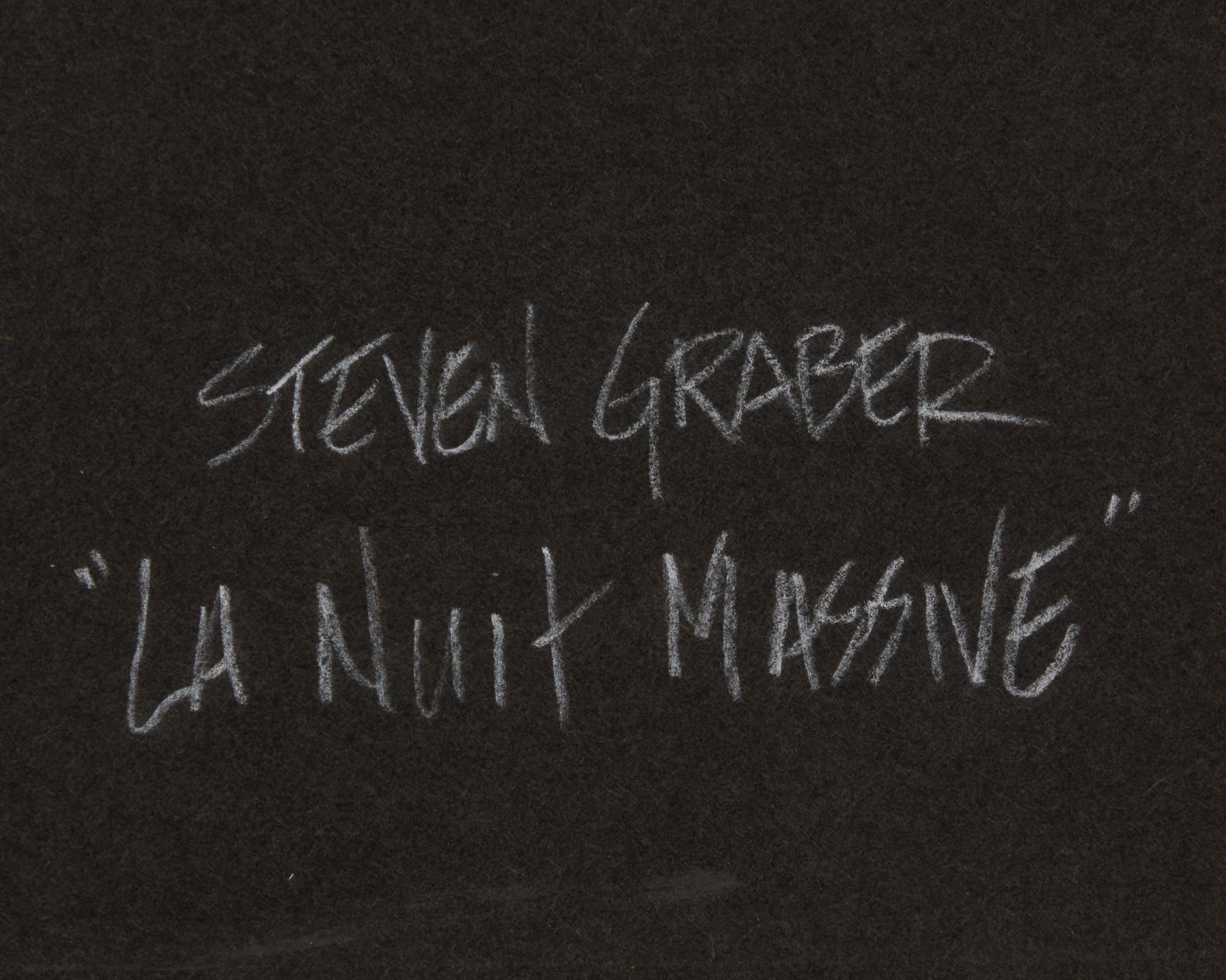 Artwork by Steven Graber, "La Nuit Massive", Made of Charcoal on paper