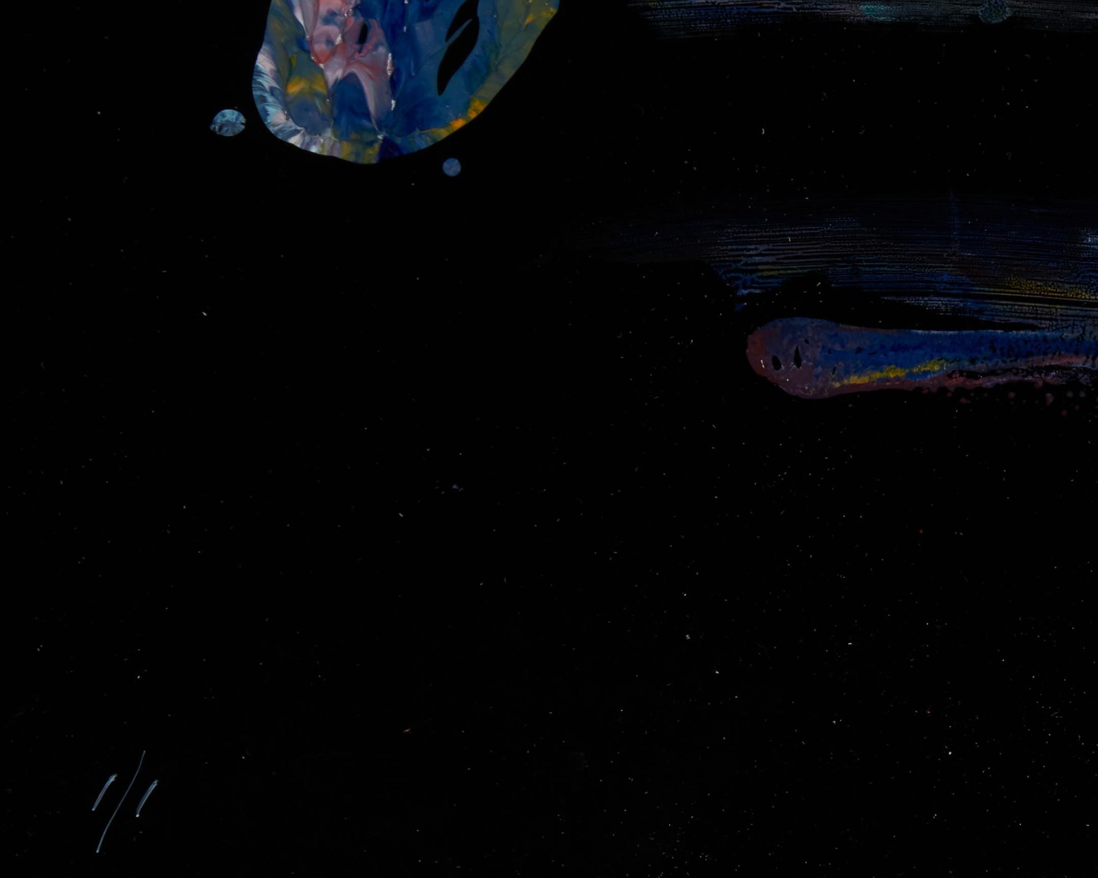 Artwork by Judith Reed, "Post Relationship Period,", Made of Oil on black chrome-coat paper