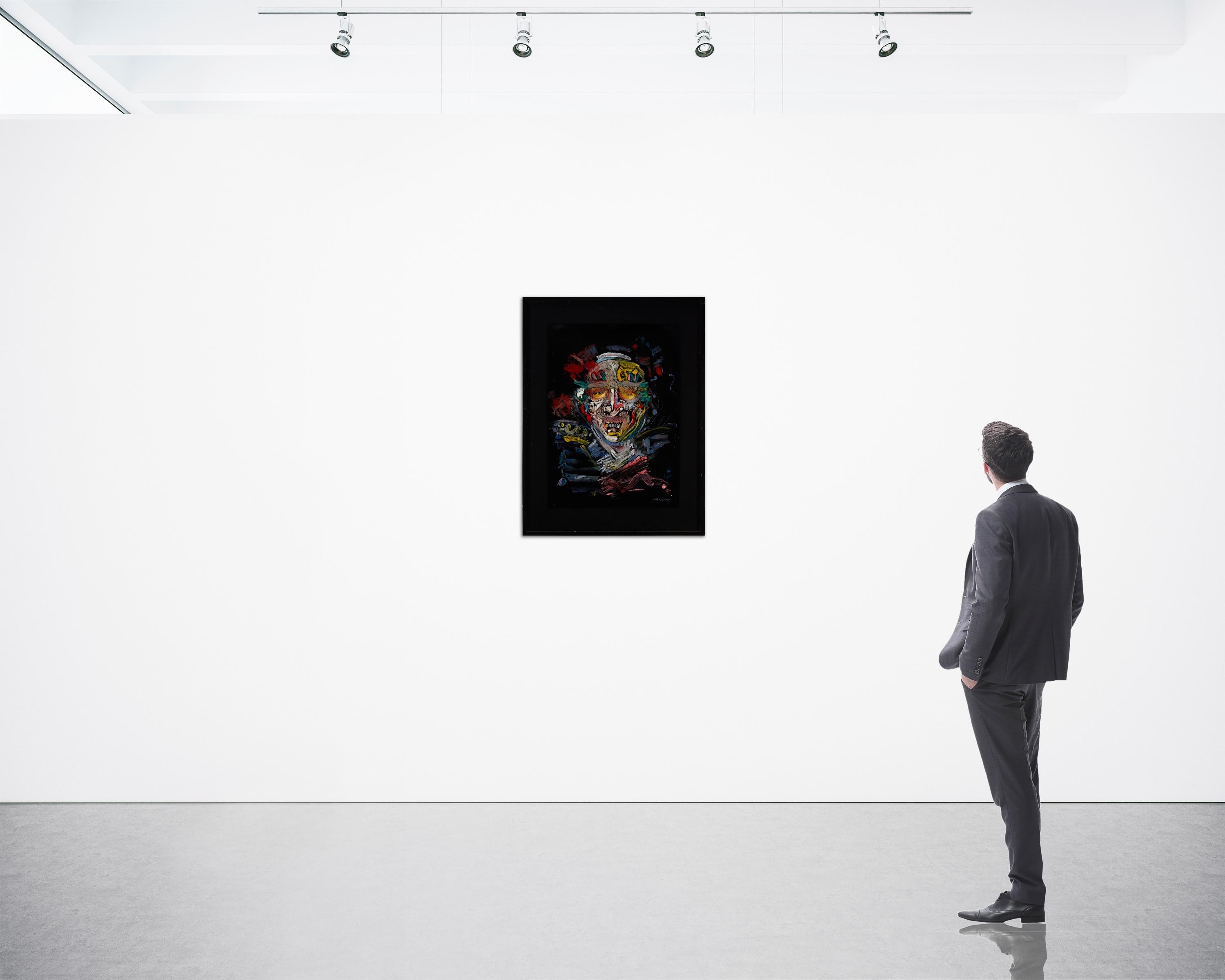 Artwork by Judith Reed, "Post Relationship Period,", Made of Oil on black chrome-coat paper