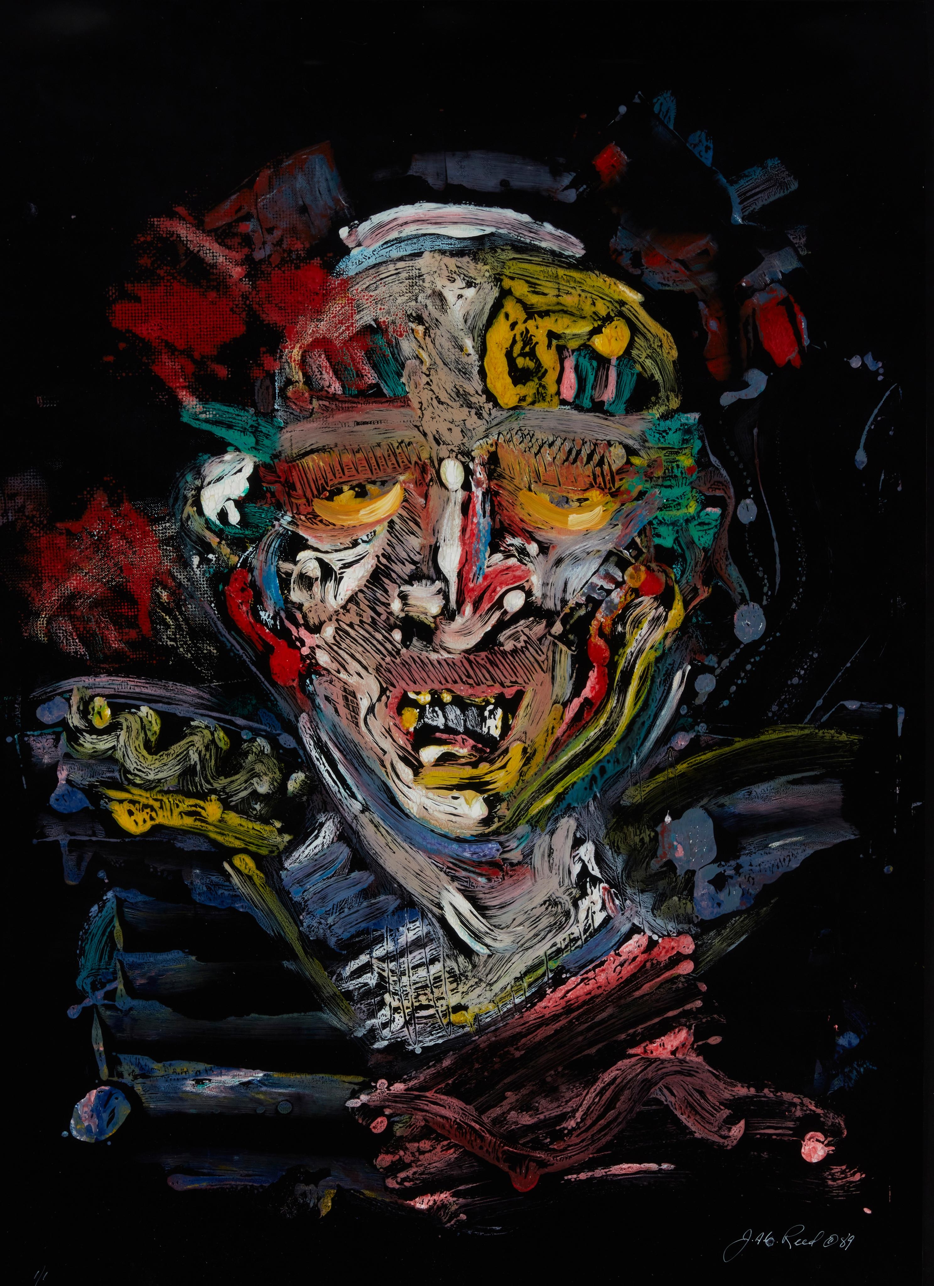 Artwork by Judith Reed, "Post Relationship Period,", Made of Oil on black chrome-coat paper