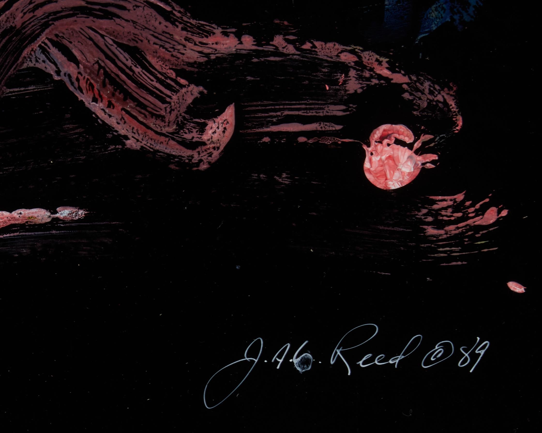 Artwork by Judith Reed, "Post Relationship Period,", Made of Oil on black chrome-coat paper