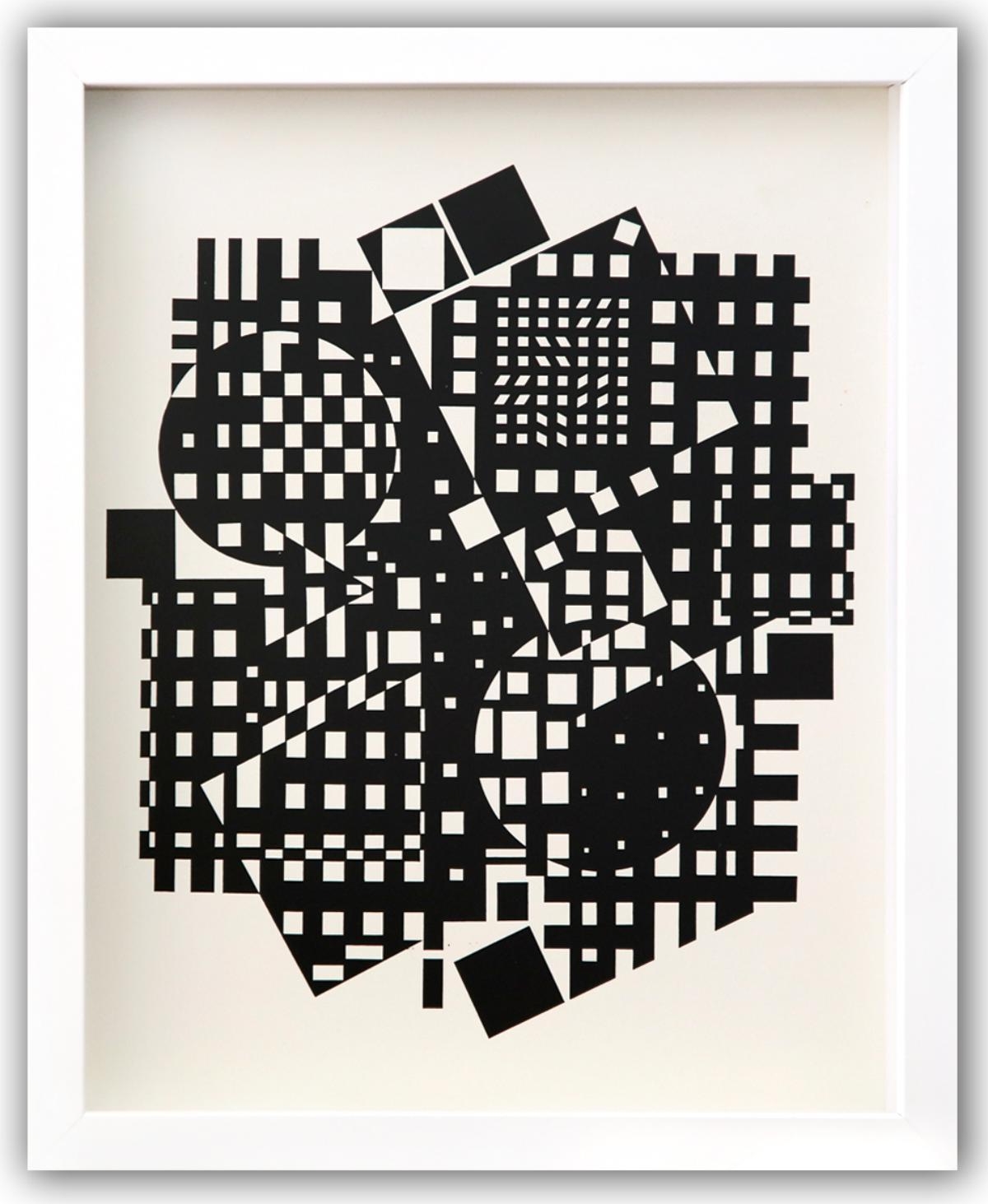 Victor Vasarely Posters Psychedelic Canvas Painting Black White Wall Art Victor  Vasarely Prints Creative Pictures for Home Decor 40x60cmx1 No Frame :  : Home