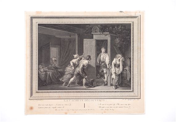 “La Cachete Decouverte” by Jean-Honoré Fragonard, 1732