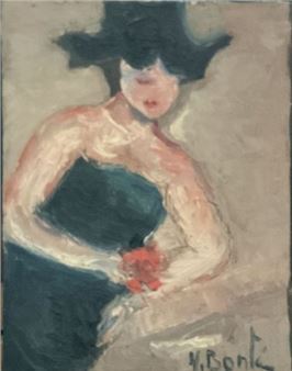 Femme à la rose, 2006 - Yvette Bonte