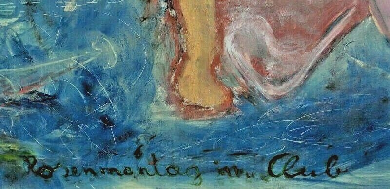 Artwork by Johnny Masada, MARDI GRAS, Made of oil