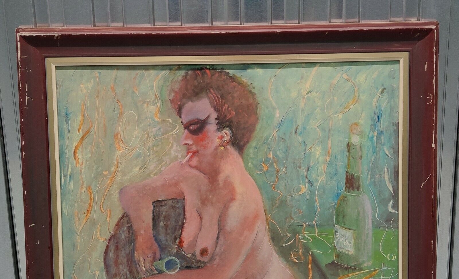 Artwork by Johnny Masada, MARDI GRAS, Made of oil