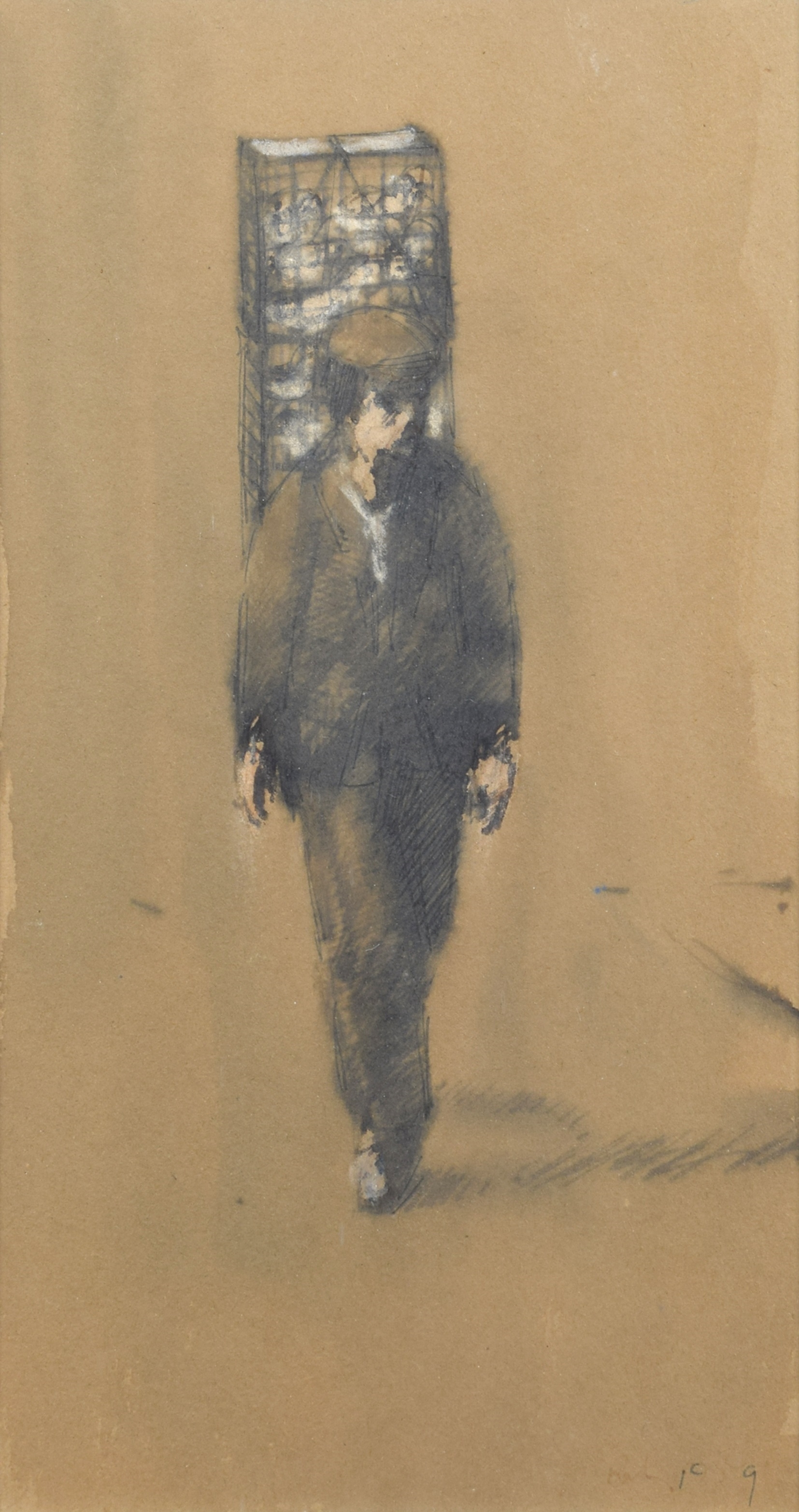 Harold Riley | Portrait of a standing man (1959) | MutualArt