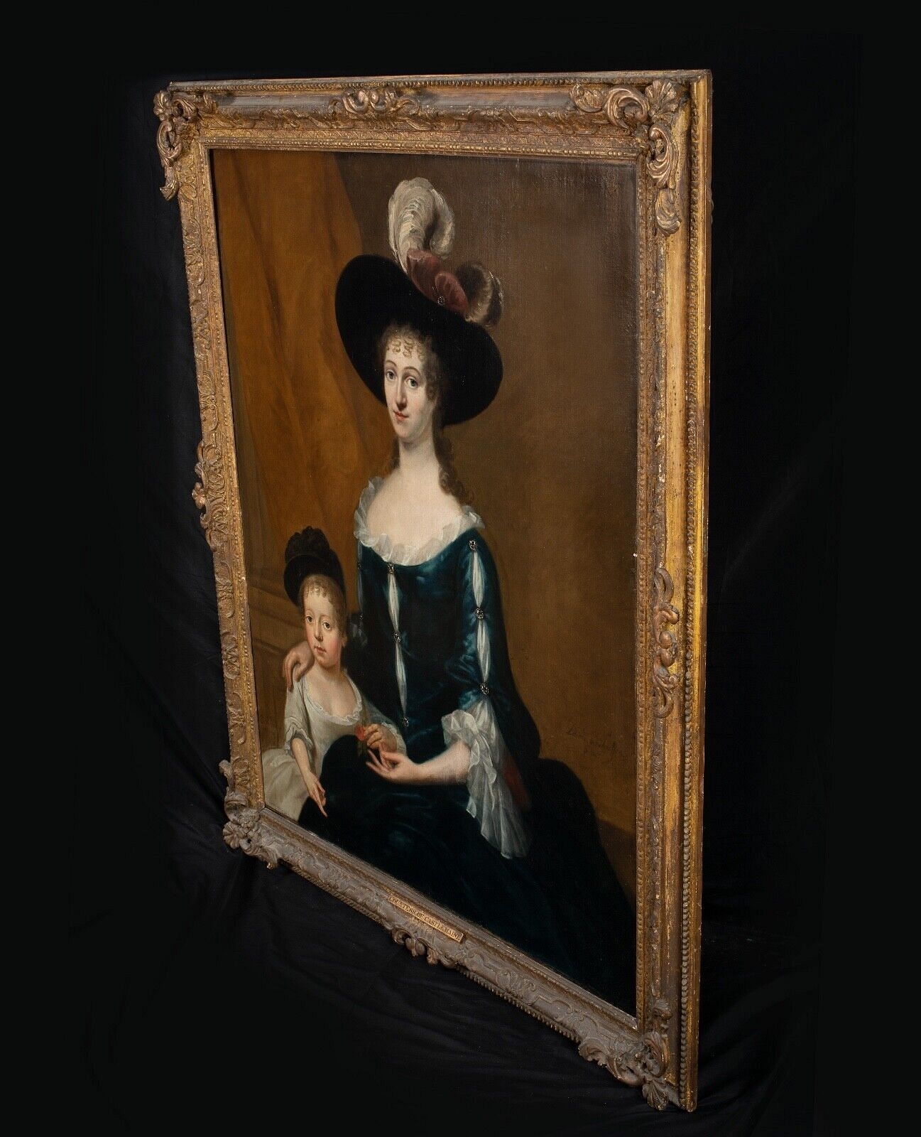 Artwork by Dominicus van der Smissen, PORTRAIT OF LADY TYLNEY OIL PAINTING, Made of oil on canvas