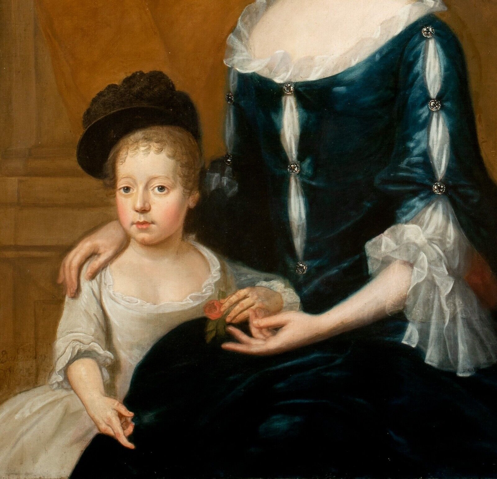 Artwork by Dominicus van der Smissen, PORTRAIT OF LADY TYLNEY OIL PAINTING, Made of oil on canvas