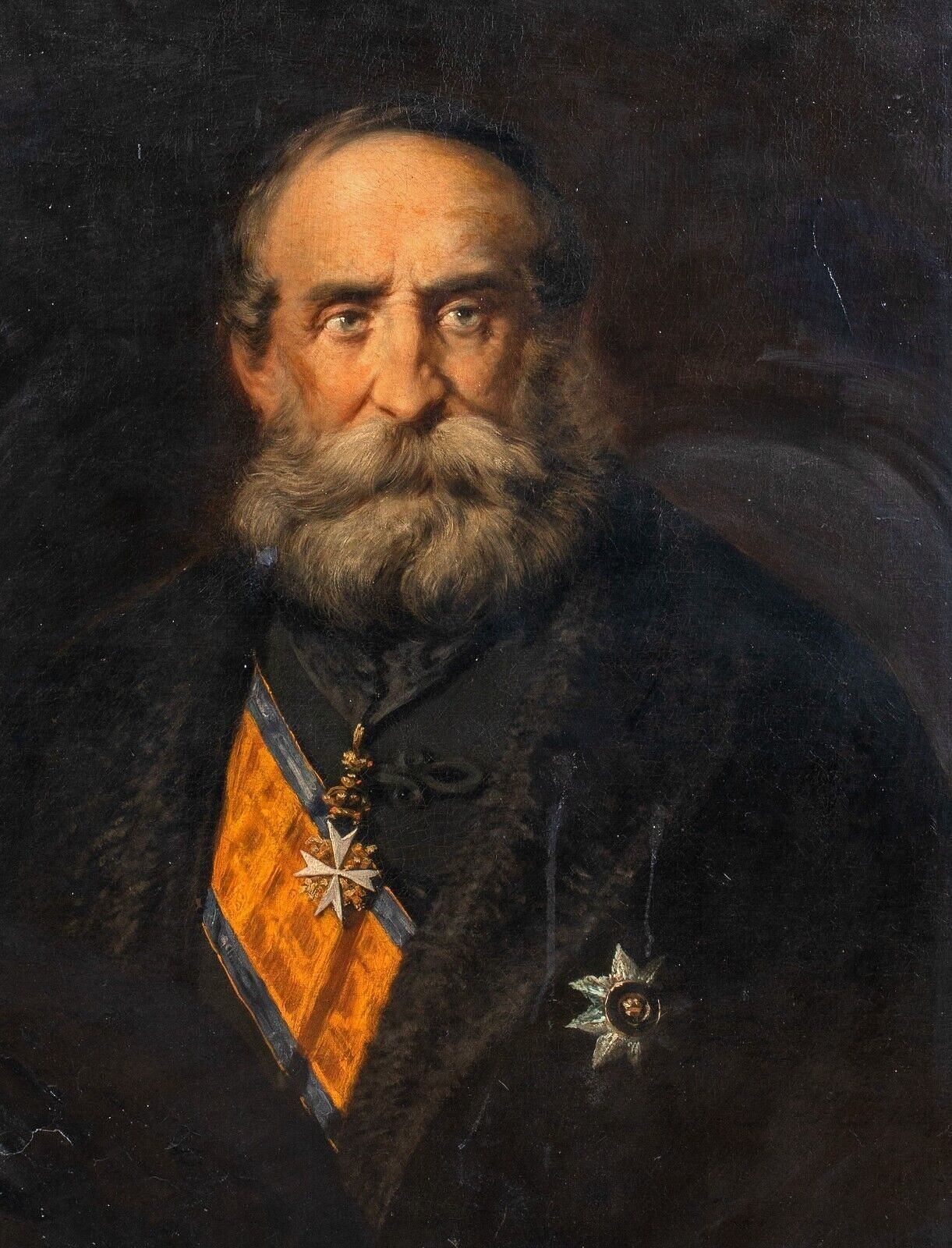Giuseppe Garibaldi | PORTRAIT OF GIUSEPPE GARIBALDI OIL PAINTING (19th ...