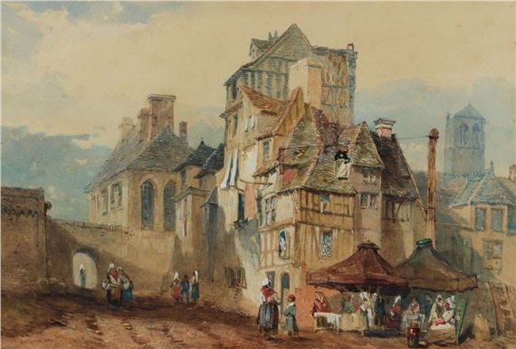 John Skinner Prout | 'AN OLD TOWN' | MutualArt