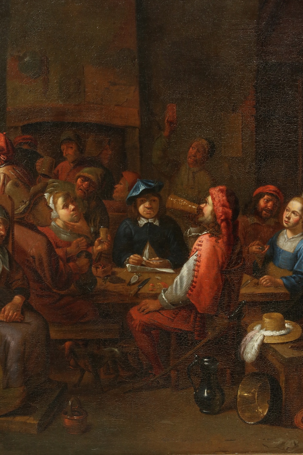 Gillis van Tilborgh the Younger | Raucous Tavern Scene with Fourteen ...