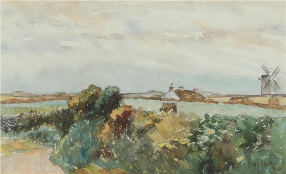 'THE WINDMILL, COUNTY DOWN' by Theodore James Gracey, 1920