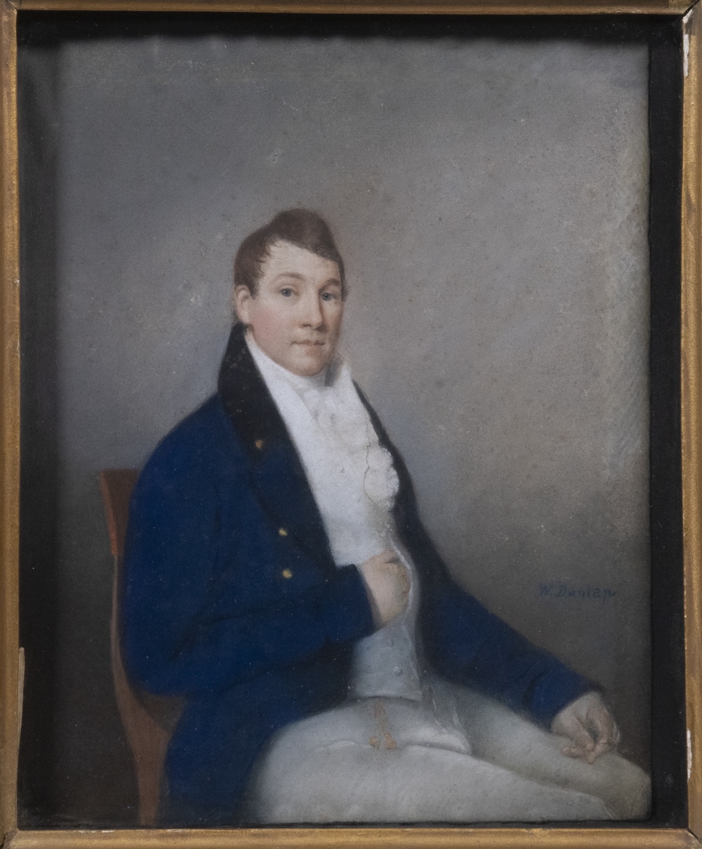 William Dunlap Small Portrait of a Distinguished Gentleman (Circa
