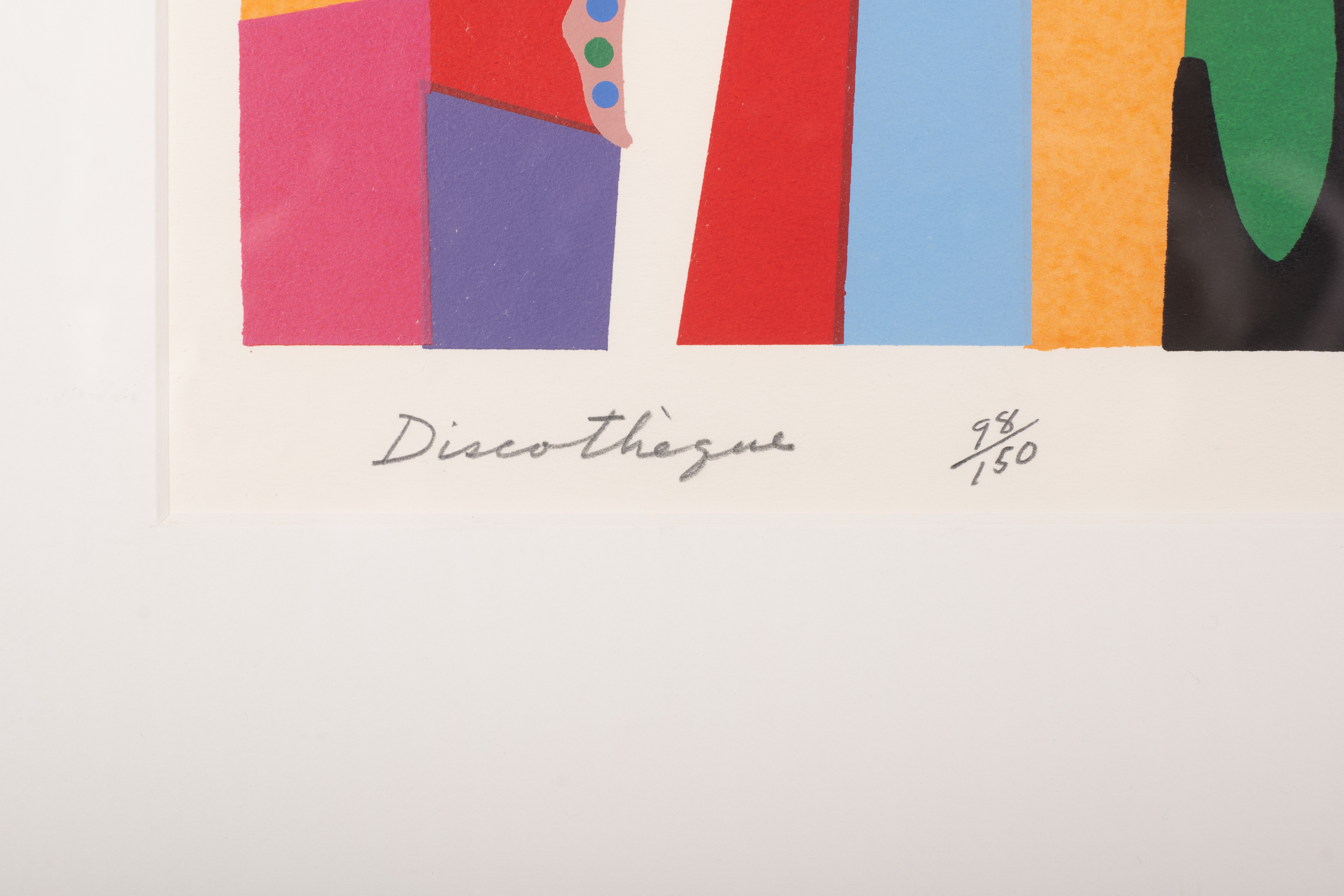 Artwork by Alfred Pellan, Discothèque, Made of colour silkscreen on paper