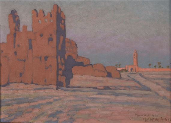 Route de la Ménara , Marrakech, Maroc by Mathilde Arbey, 1929